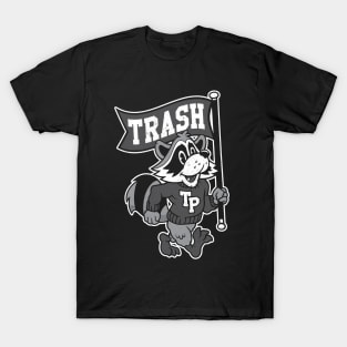 Go Trash Pandas! Vintage Distressed Raccoon College Mascot T-Shirt